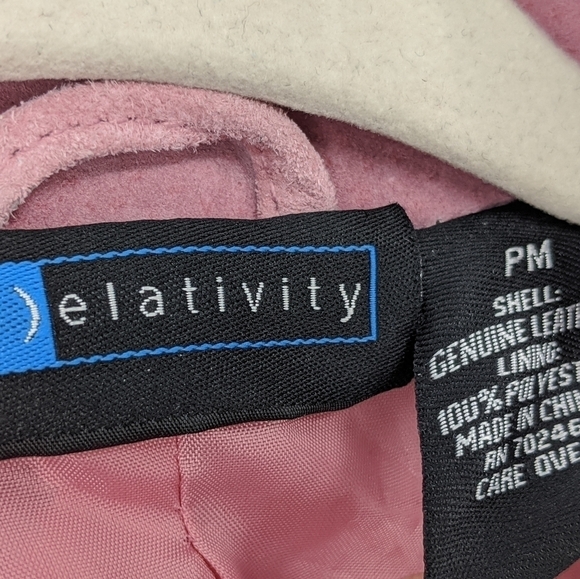 NEW Relativity Pink Salmon Washable Suede Leather - Picture 3 of 11